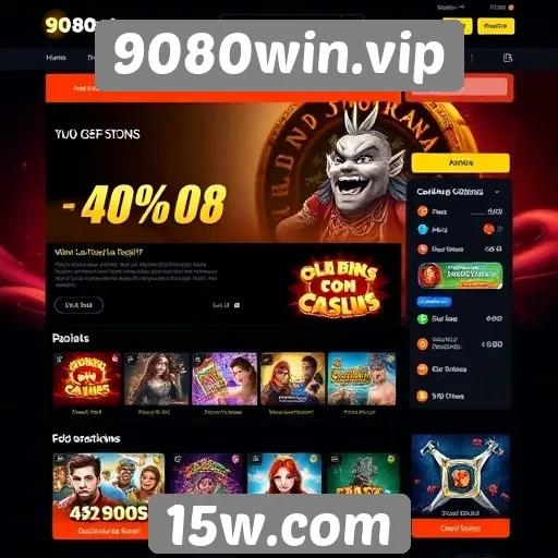 Análise da interface do site de jogos 9080win.vip